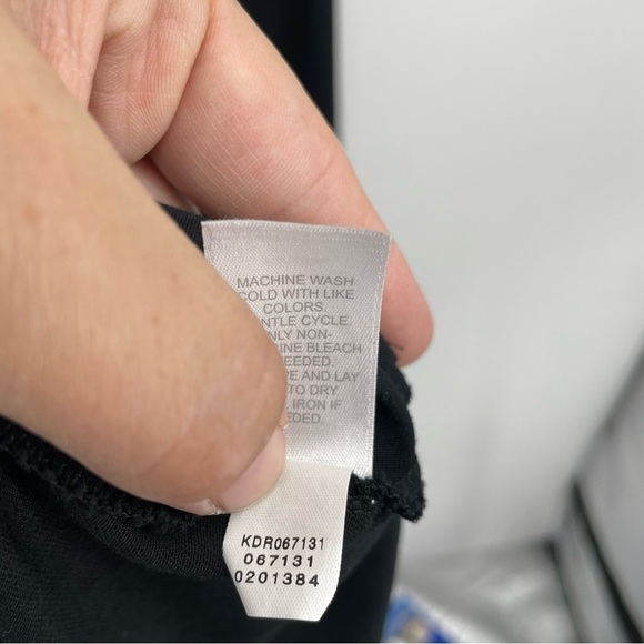 Pure Jill Stretch Jersey Tank Top Jagged Hem Lagenlook Midi Dress Sz L - Picture 5 of 8